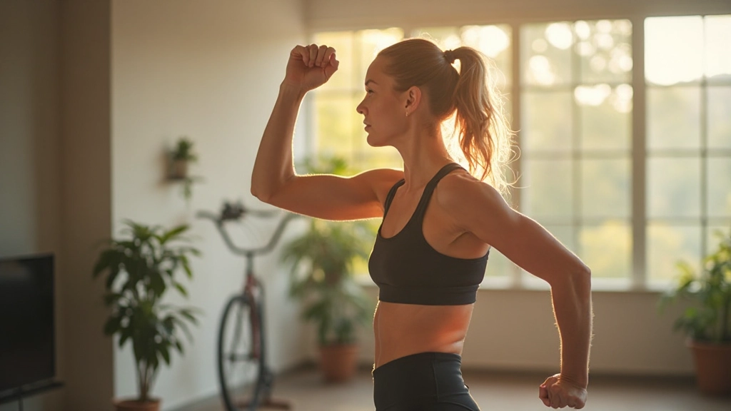 Foto van iemand die een fitness- of wellnessprogramma volgt met een gezonde levensstijl setup